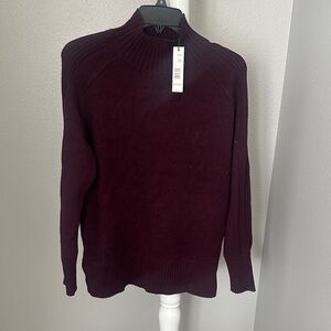 Tahari Turtleneck Sweater in Rich Burgundy